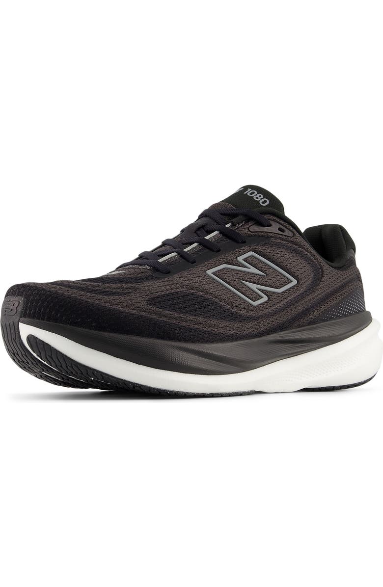 New Balance 1080v15 Infinion Running Shoe, Alternate, color, Black/ Slate Grey