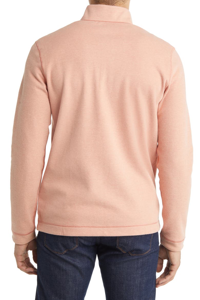 Men's Reversible Quarter Zip Pullover, Alternate, color, ORANGE/ LIGHT BLUE