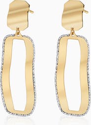 Oradina 14K Gold Bellissima Drop Earrings