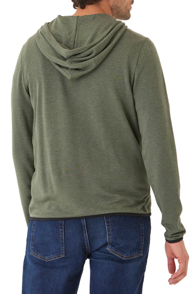 Khris Zip Hoodie, Alternate, color, HEATHER RANGER GREEN
