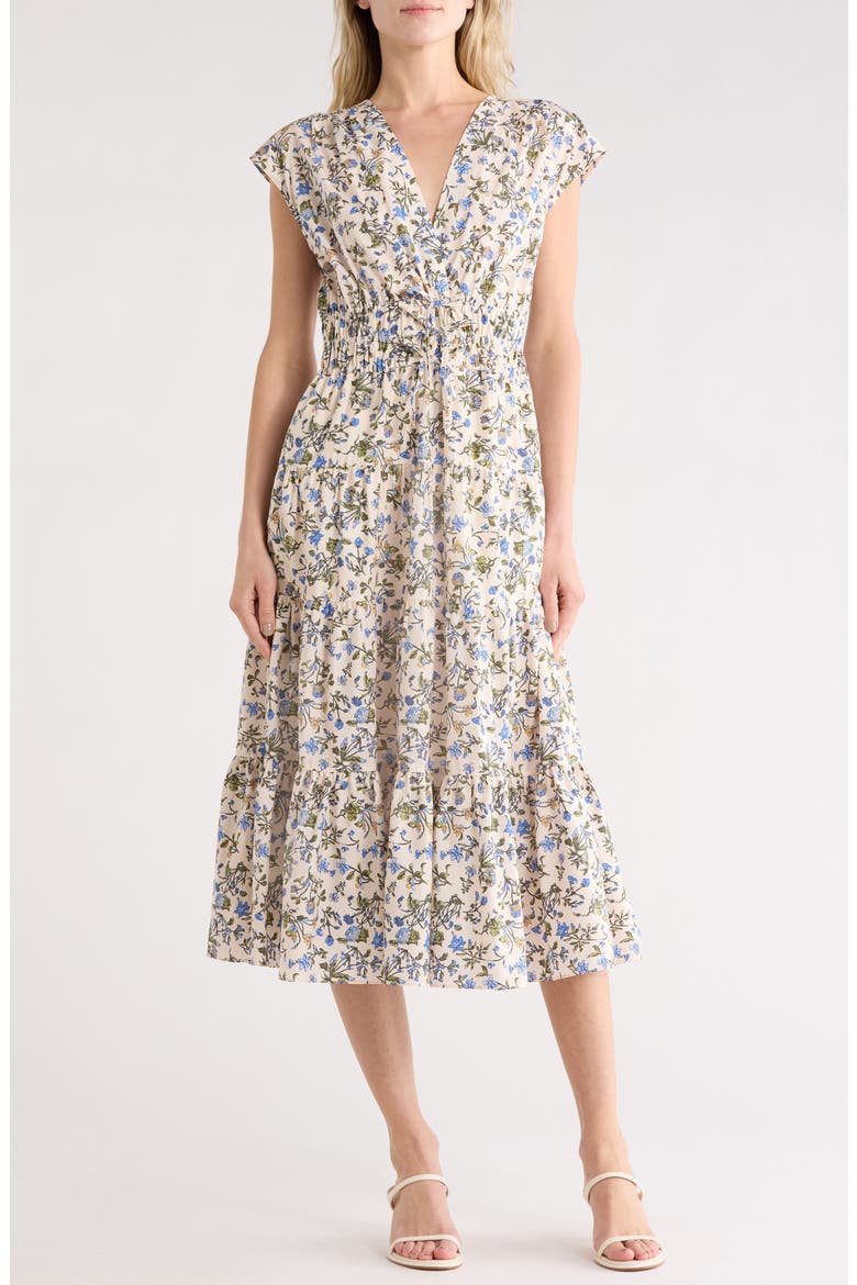 Fatima A-Line Dress, Main, color, BLUE BOUQUET