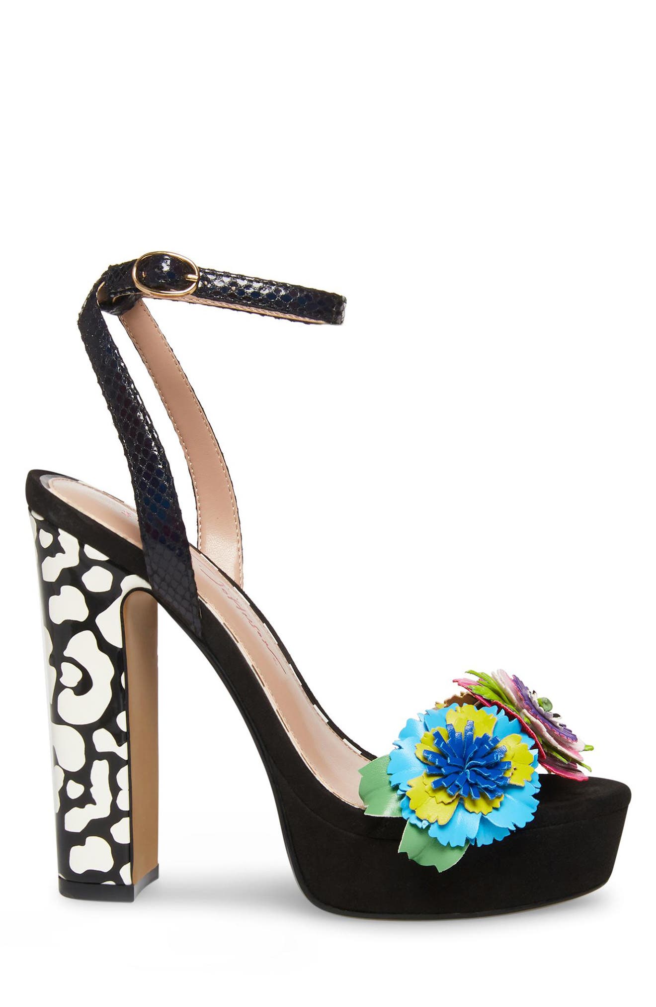 Betsey Johnson Milana Platform Ankle Strap Sandal, Alternate, color, 