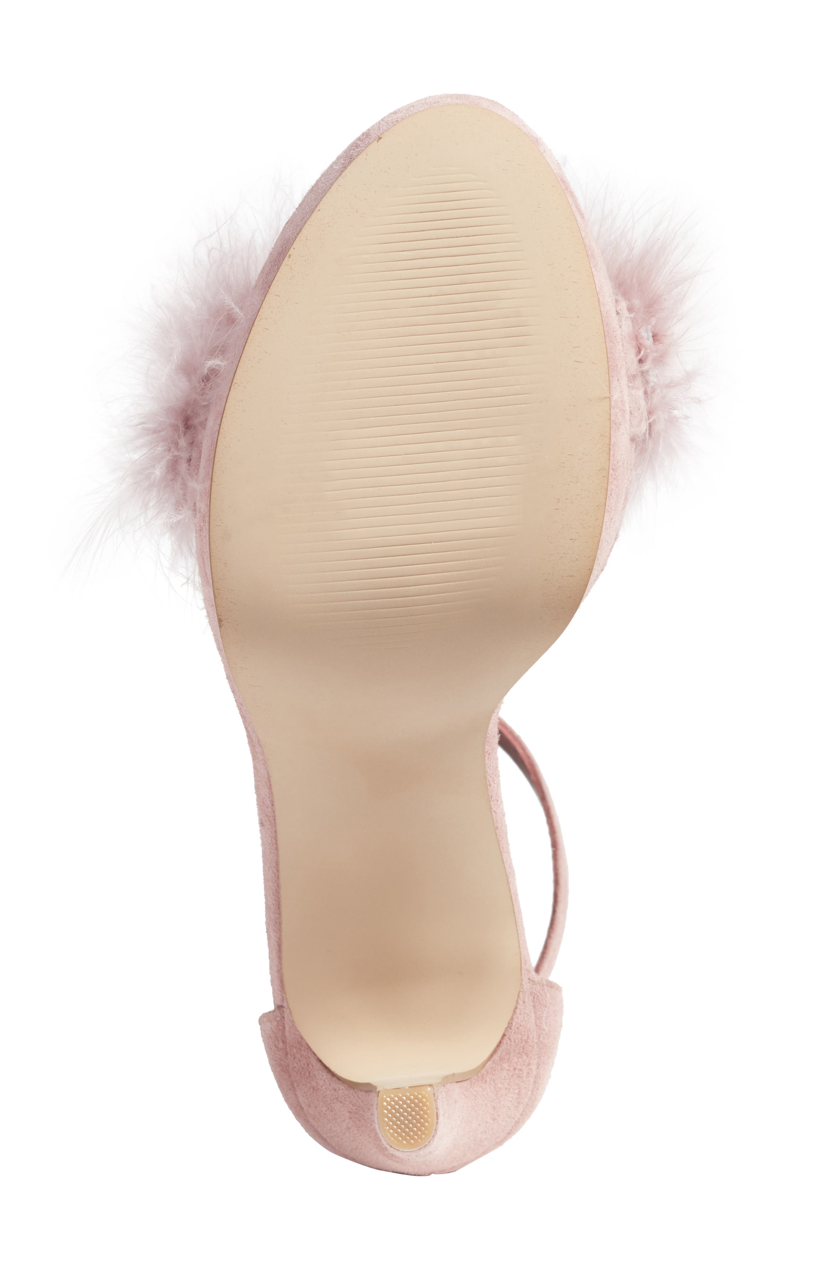 Clutch Ankle Strap Sandal, Alternate, color, ROSE SUEDE