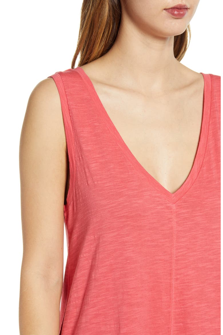 Knit Tank Midi Dress, Alternate, color, RED CHATEAUX