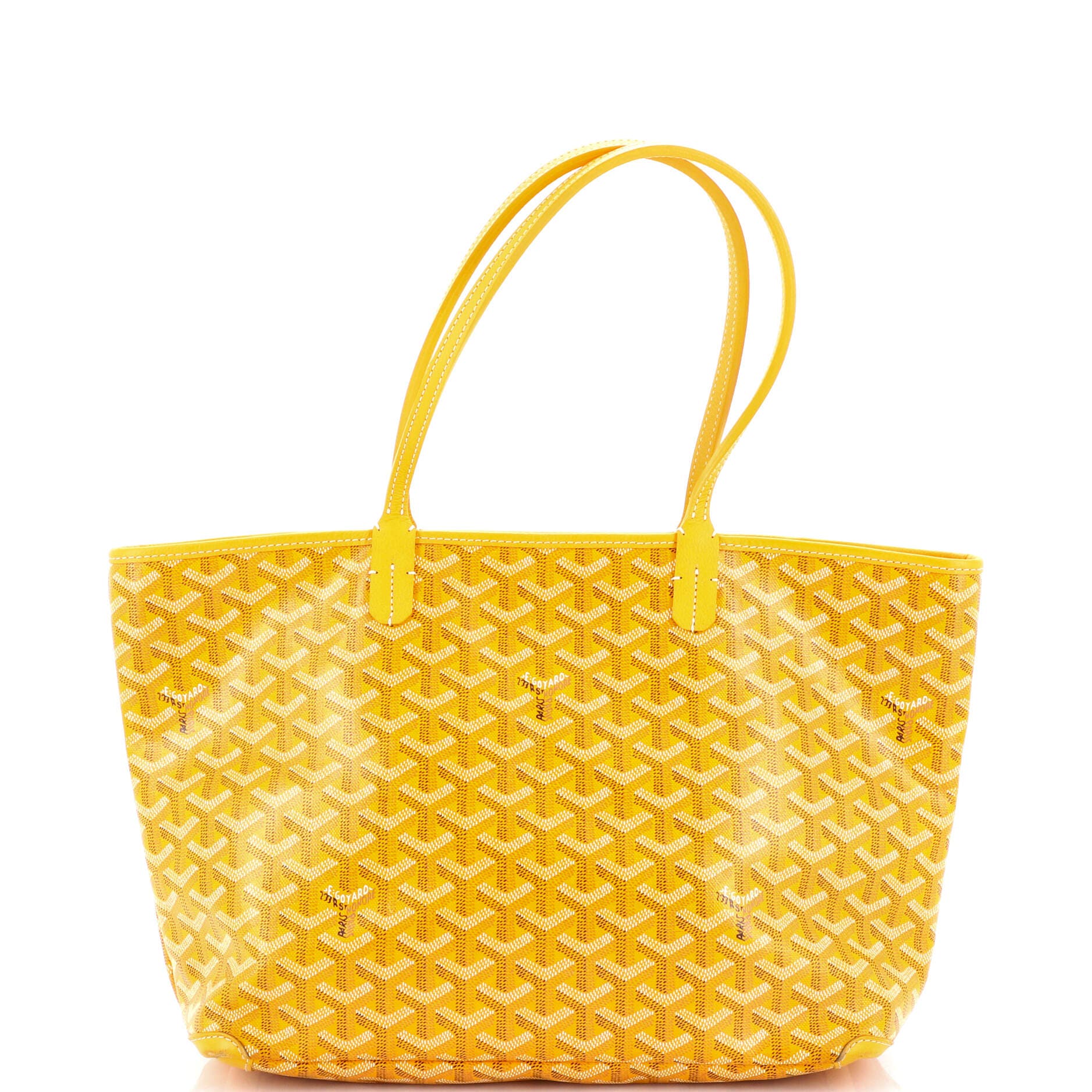 Pre-Owned Goyard Artois Tote Coated Canvas PM, Main, color, Orange