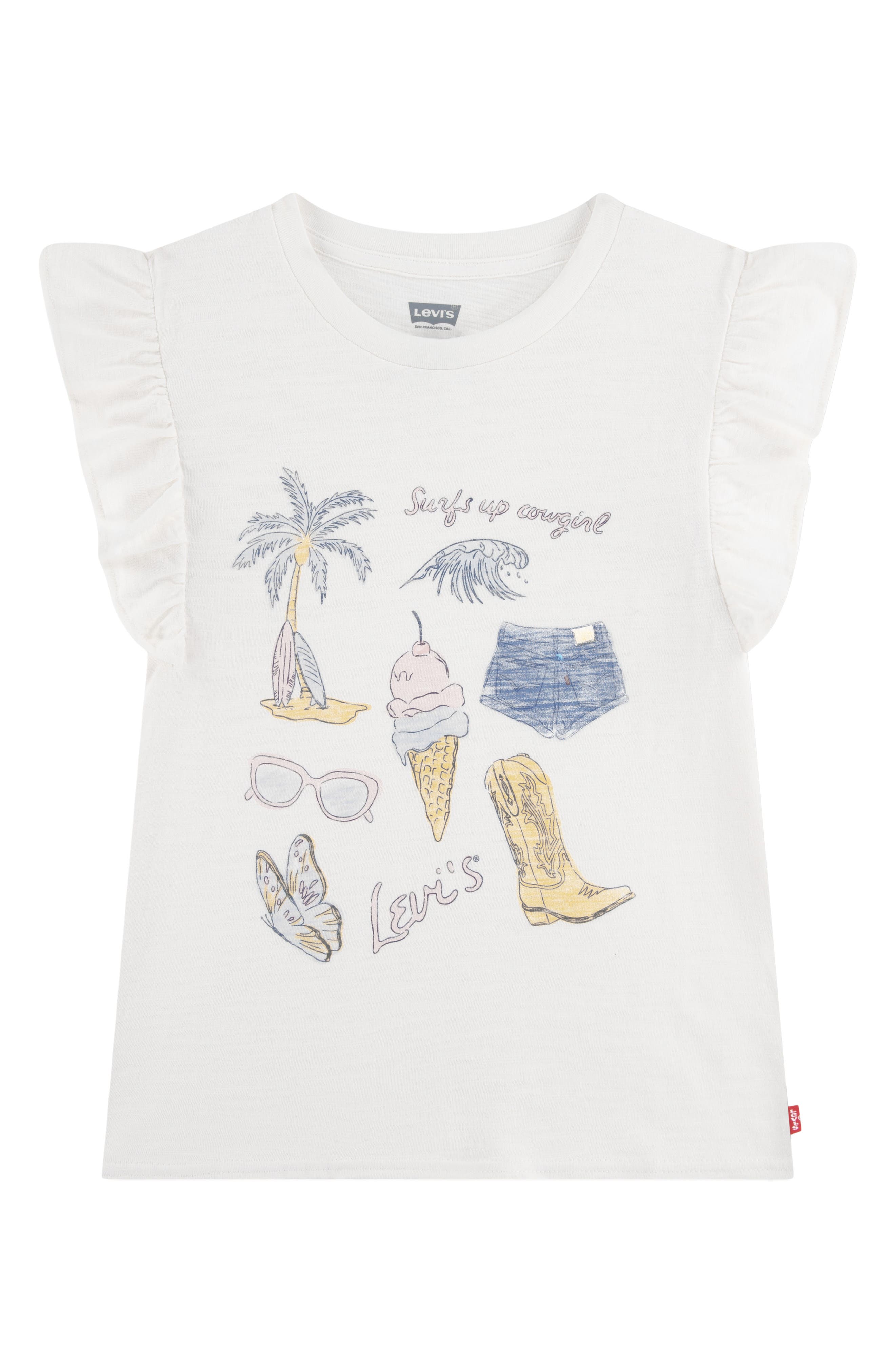 Levi's Kids' Coastal Flutter Sleeve Graphic T-Shirt