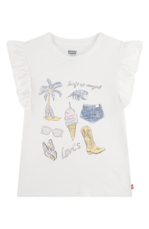 Kids' Coastal Flutter Sleeve Graphic T-Shirt (Big Kid)