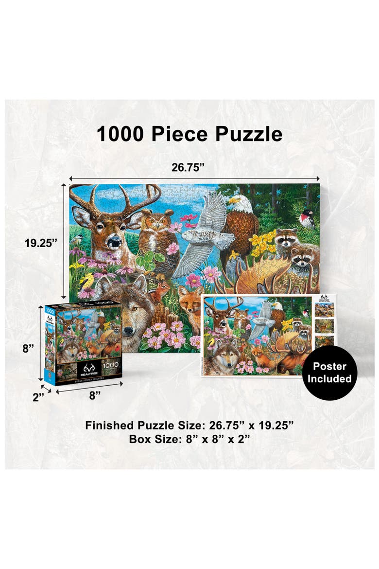 Wilderness Watch 1000 Piece Puzzle, Alternate, color, Multicolor