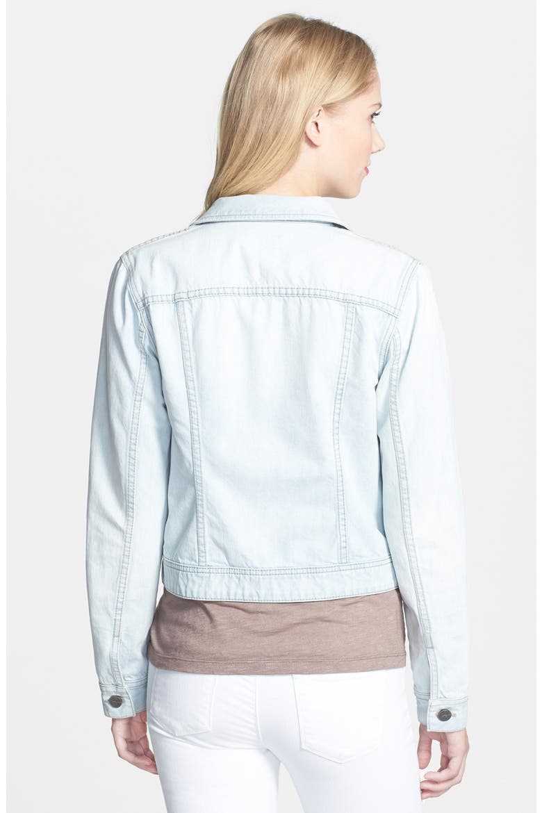 Denim Jacket, Alternate, color, FADED BLEACH