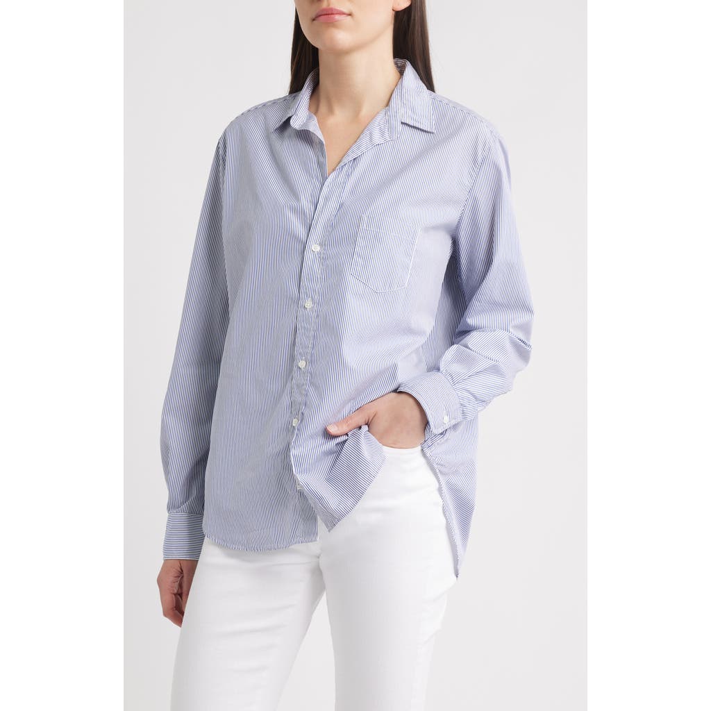 Frank & Eileen Eileen Relaxed Button-up Shirt In Blue
