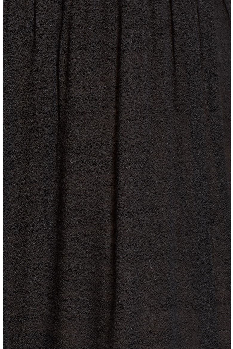 Embroidered Midi Dress, Alternate, color, BLACK