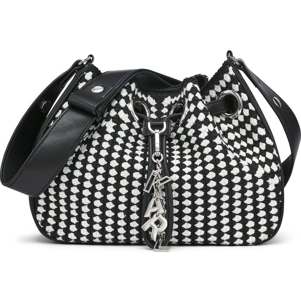 Karl Lagerfeld Paris Desiree Crossbody In Black/white