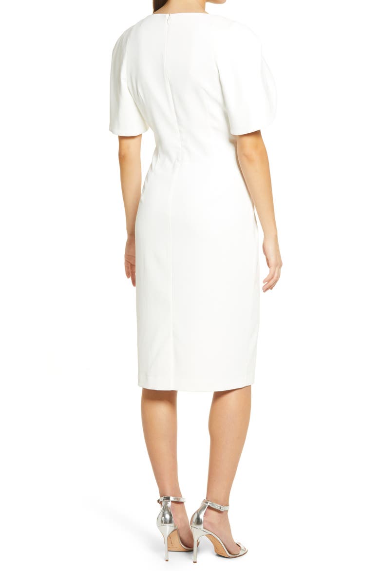 Tulip Sleeve Cocktail Dress, Alternate, color, IVORY