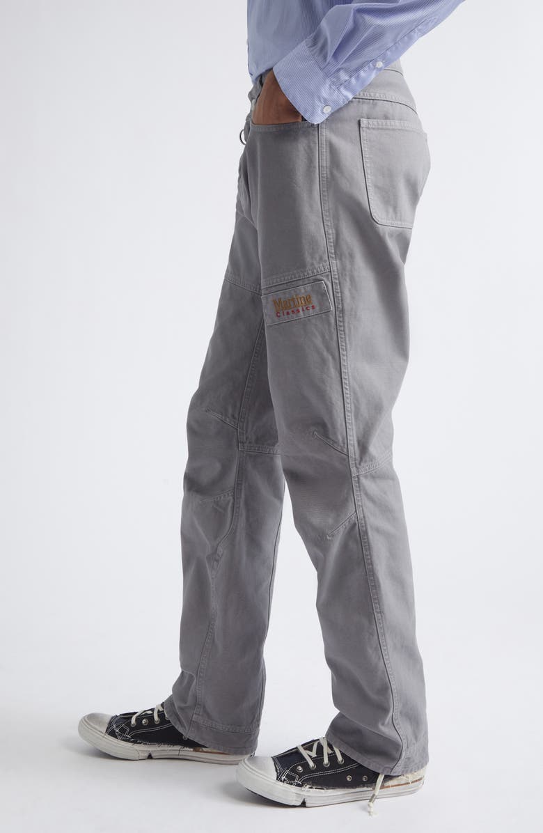 Martine Rose Regular Fit Cotton Straight Leg Utility Jeans, Alternate, color, Grey