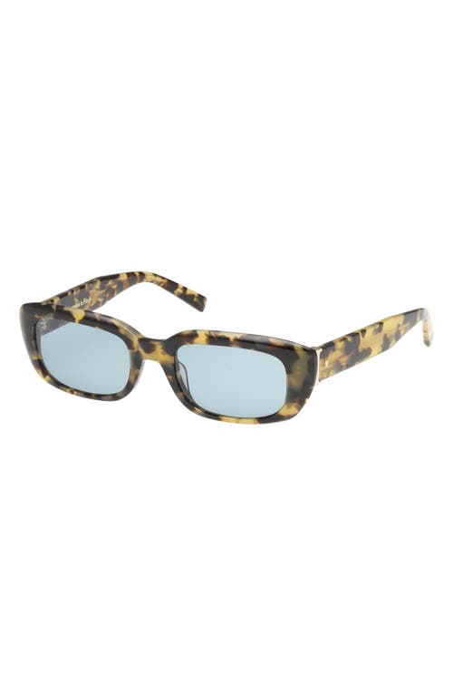 Abercrombie & Fitch 52mm Rectangular Sunglasses In Blue