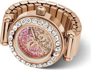 GUESS Crystal Dial Ring Watch, 18mm