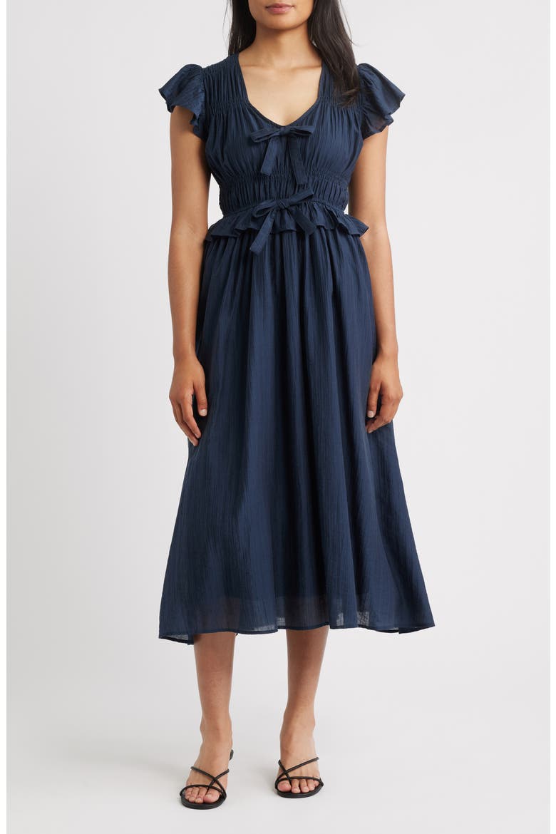 moon river navy blue dress Moon River Tank Midi Dress in Navy