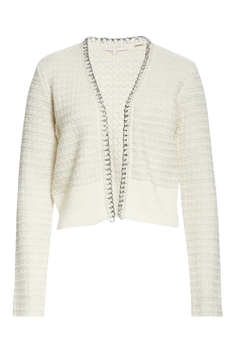 Eloda Cardigan, Alternate, color, WHITE
