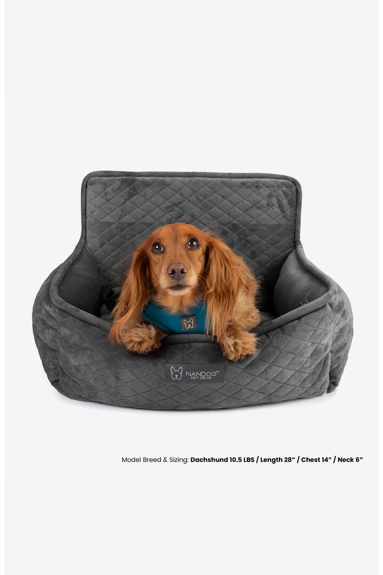 Car Seat for Small/Medium Dogs, Alternate, color, Charcoal Gray