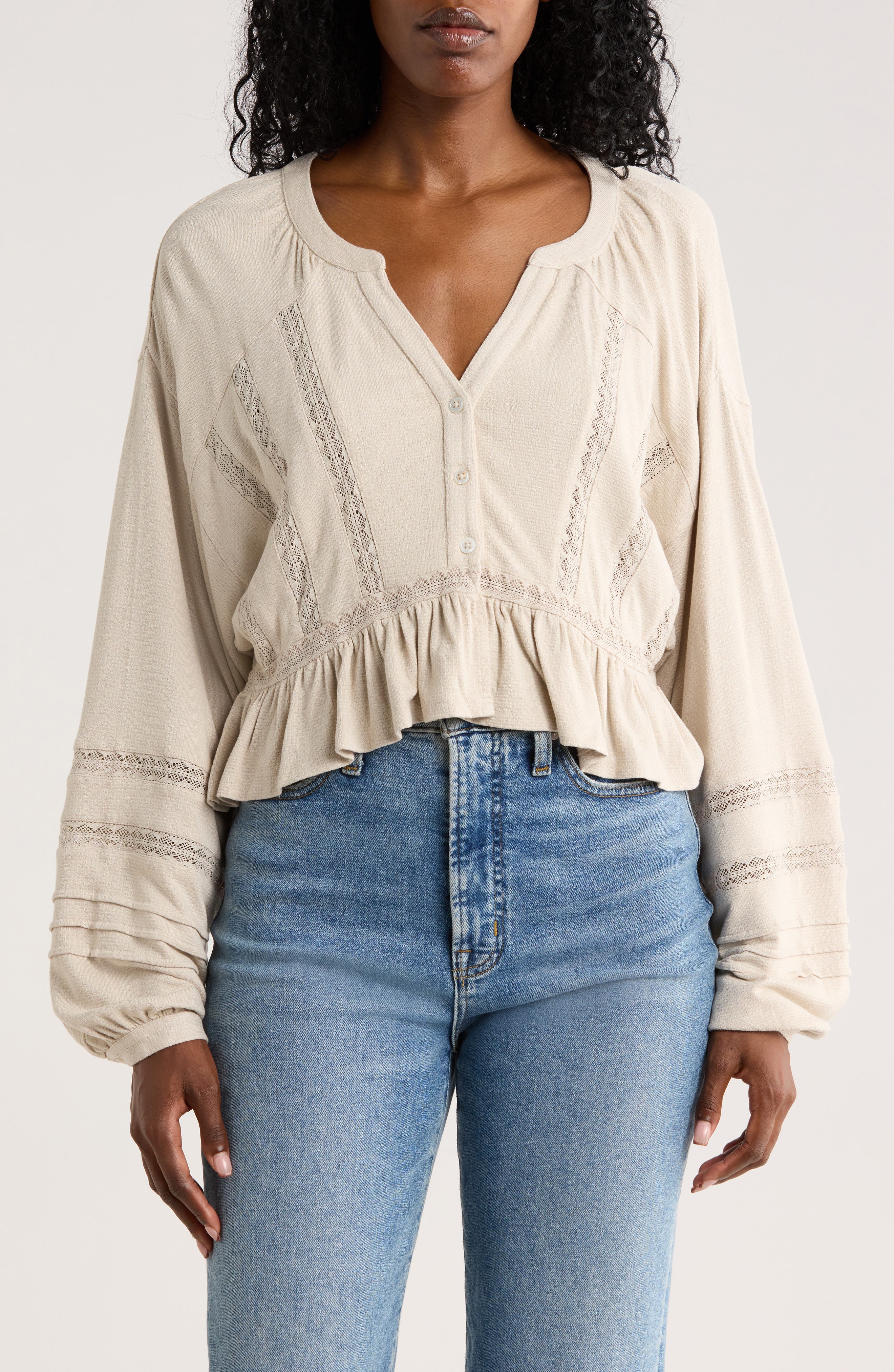Amuse Society It's Showtime Knit Button-Up Shirt (Women) | Nordstromrack