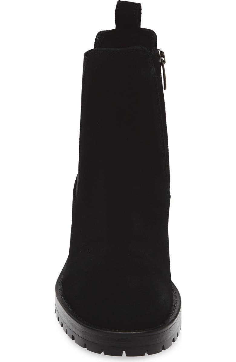 La Canadienne Wave City Dry<sup>™</sup> Lug Sole Waterproof Chelsea Boot, Alternate, color, Black Suede