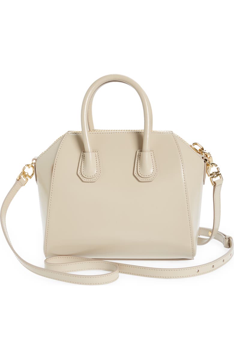 Givenchy Mini Antigona Leather Satchel, Alternate, color,