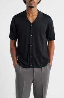 Camp Short Sleeve Button Up Sweater