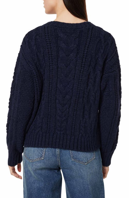 Habitual Cable Stitch Sweater In Blue