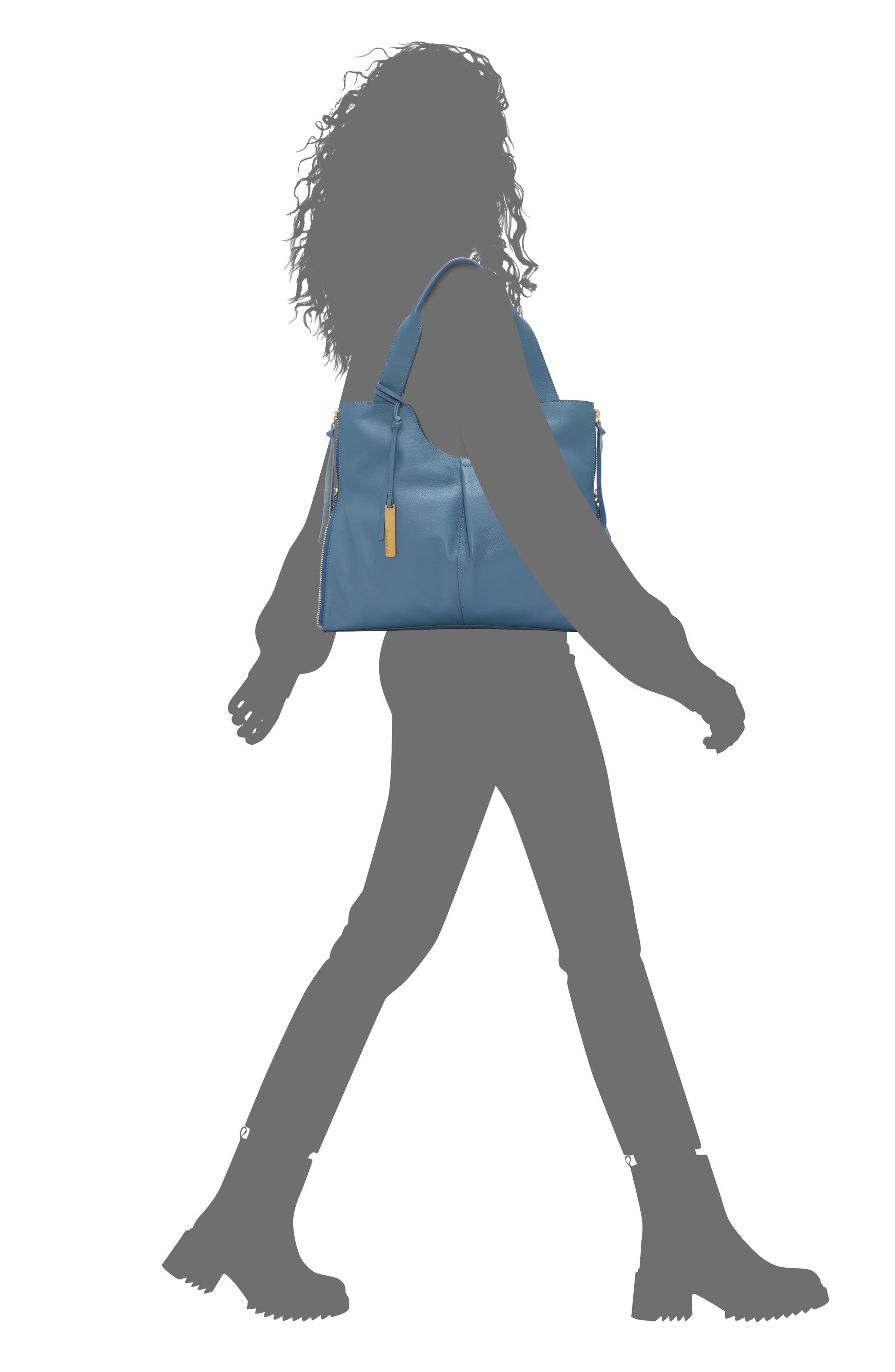 Vince Camuto Corla Leather Tote, Alternate, color, Blue