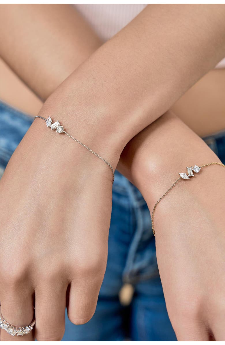 LuvMyJewelry Whisper 14K Gold Lab Grown Diamond Bracelet - 0.58 Ct, Alternate, color, 14K White Gold