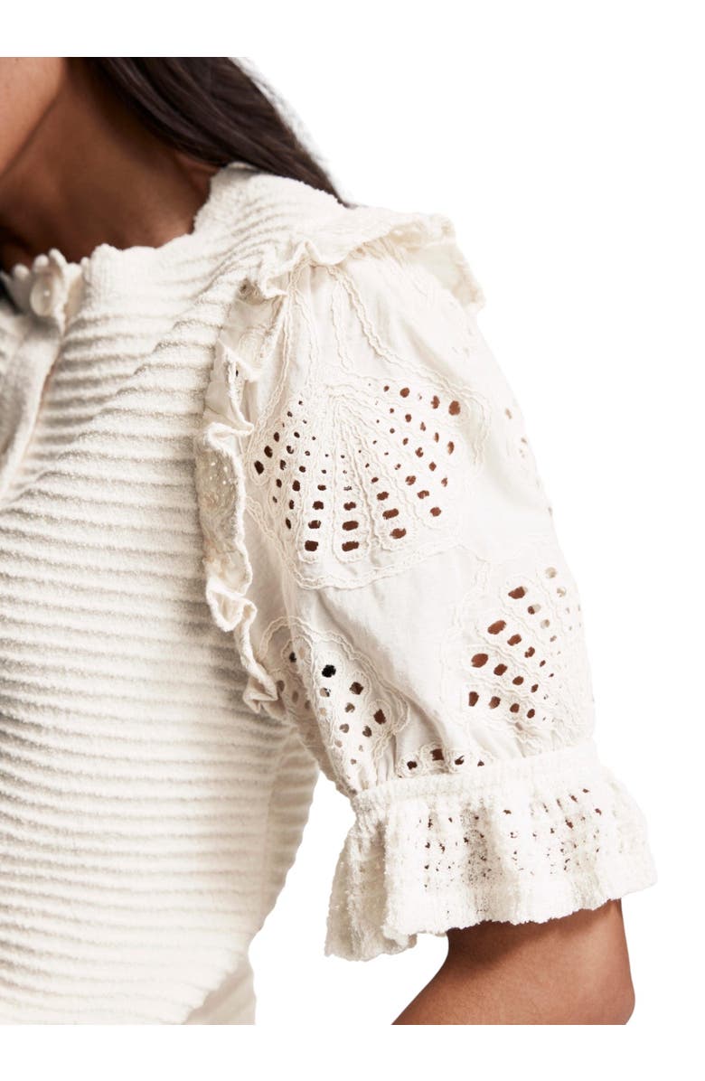 MINT VELVET Woven Sleeve Cardigan, Alternate, color,