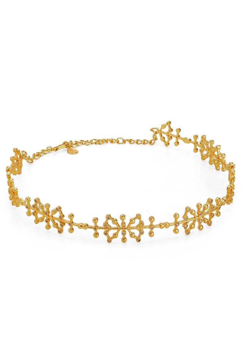 AURO CHOKER, Alternate, color, Gold Plated