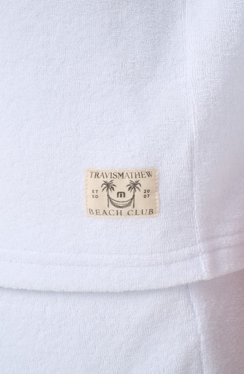 TravisMathew Beach Club Crewneck Sweatshirt, Alternate, color, White