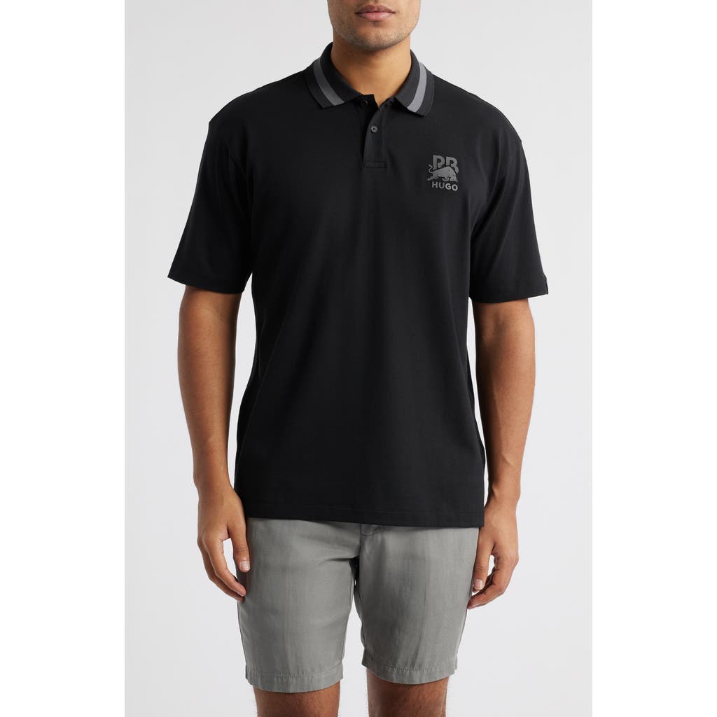 HUGO BOSS HUGO X RB FORMULA ONE™ TEAM RELAXED FIT STRETCH PIQUÉ POLO