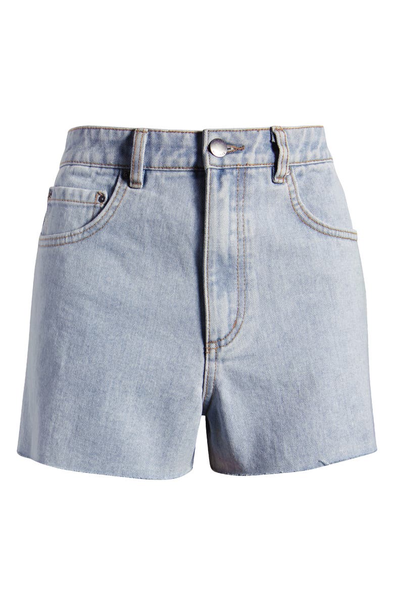 Billabong Riley High Waist Cutoff Denim Shorts, Alternate, color, Faded Indigo Fray