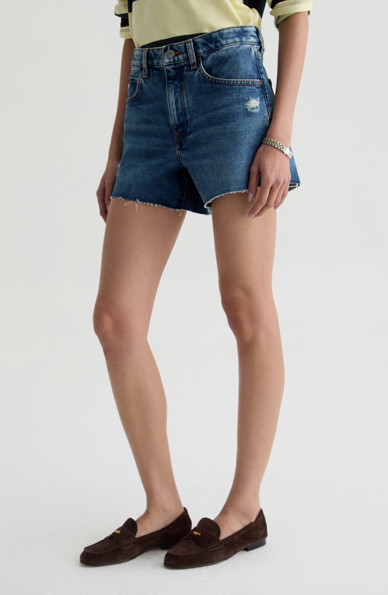AG Halle High Waist Cutoff Denim Shorts, Alternate, color, 11 Years Enrich