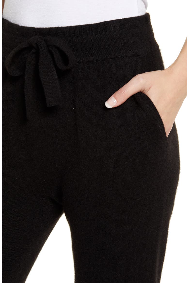 PROJECT NAADAM Cashmere Joggers, Alternate, color, BLACK