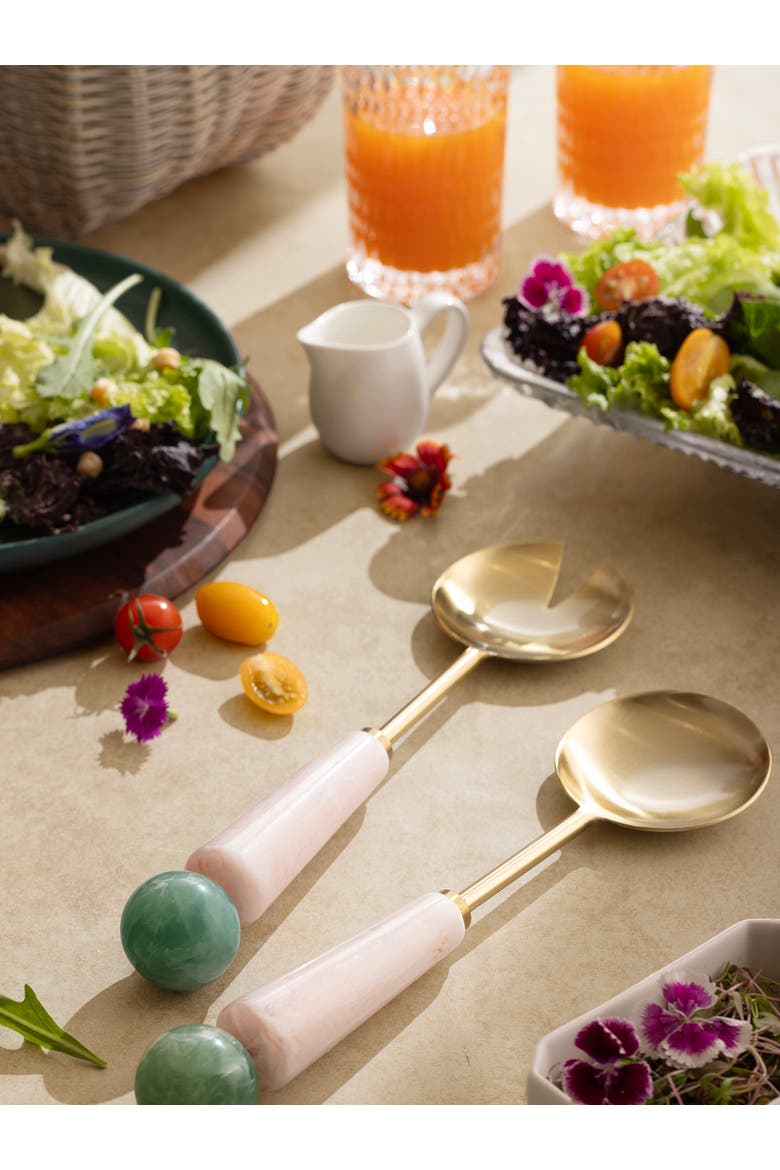 Copenhagen Salad Servers, Set of 2, Alternate, color, Multicolored