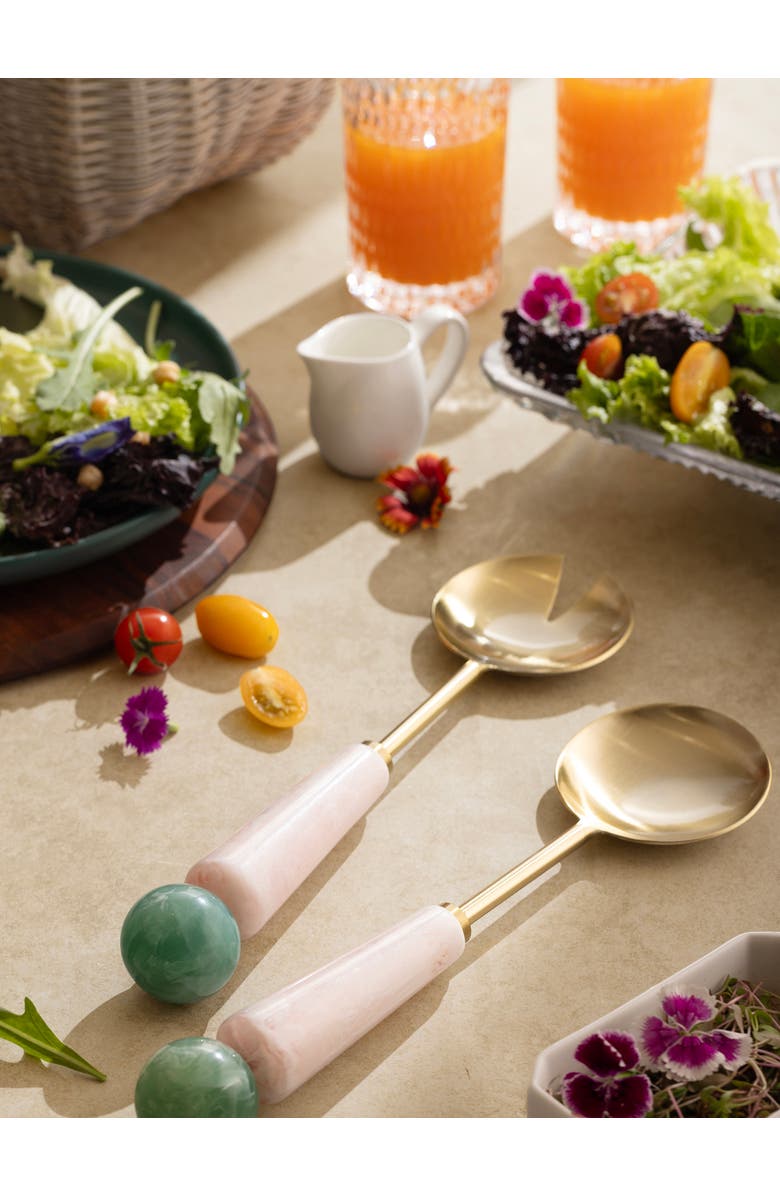 GAURI KOHLI Copenhagen Salad Servers, Set of 2, Alternate, color,