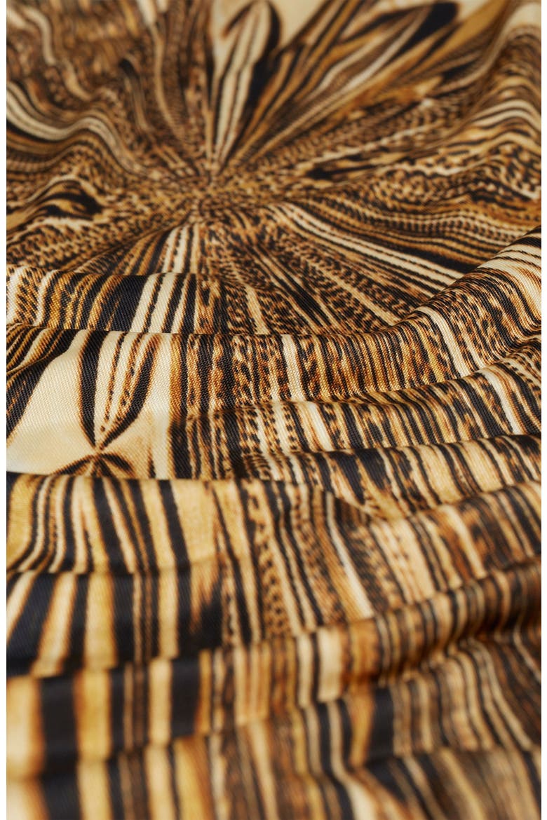 Liquid Print Body-Con Dress, Alternate, color, GOLD