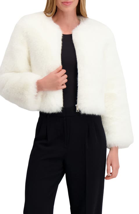 THE TOE WHITE FUR COAT ホワイトファーコート ショート丈 poodle fur fluffy short coat – BUNNY APARTMENT