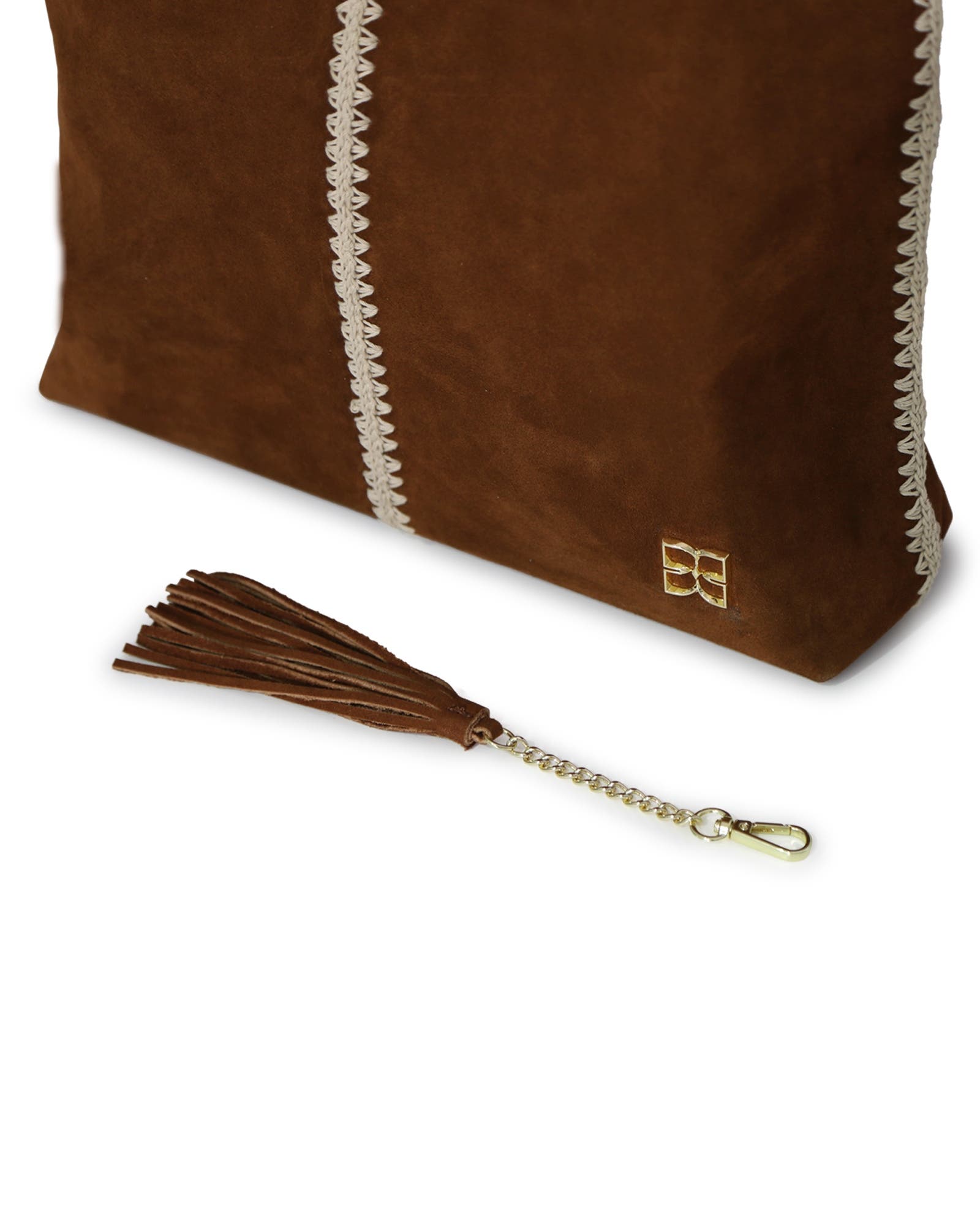 Back To Friends Suede Shopper, Alternate, color, Brown