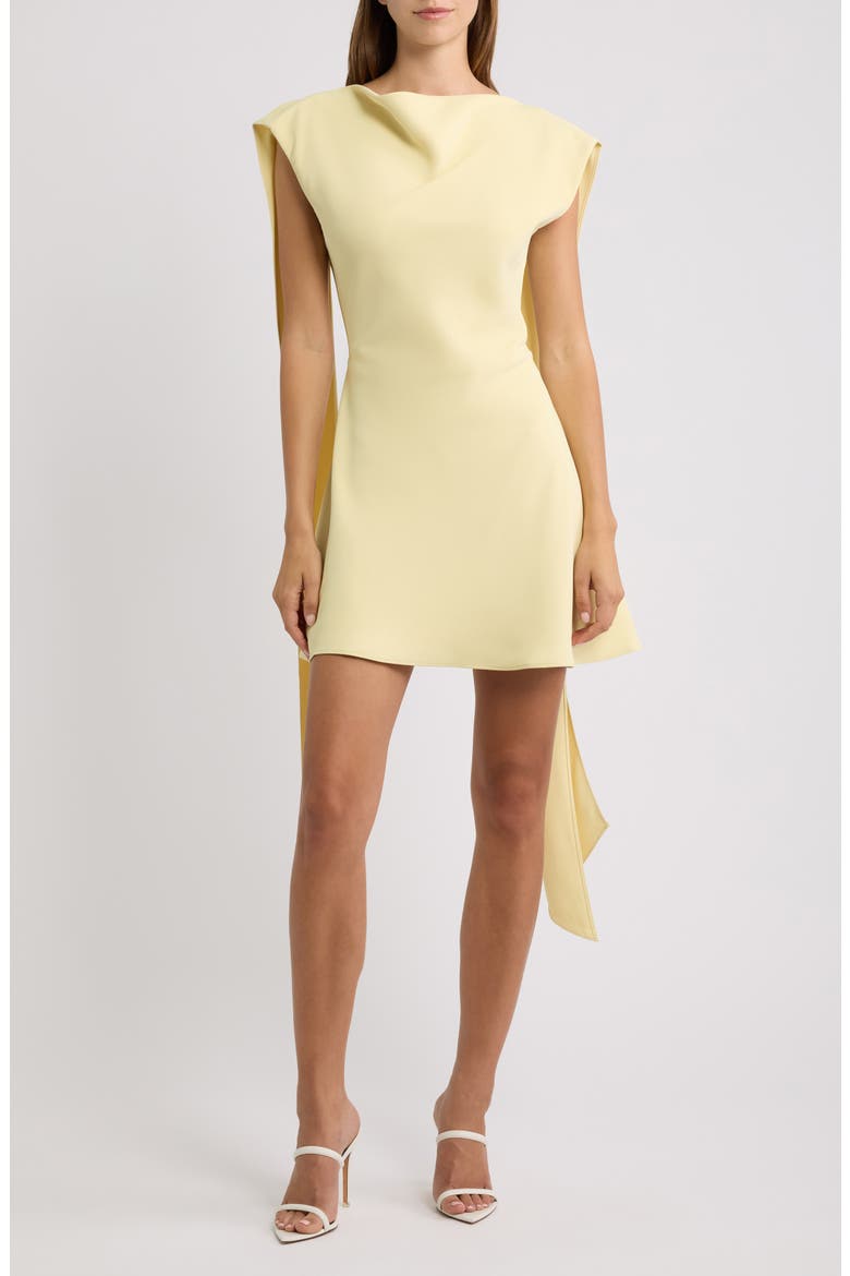 Drape Minidress, Main, color, LEMON
