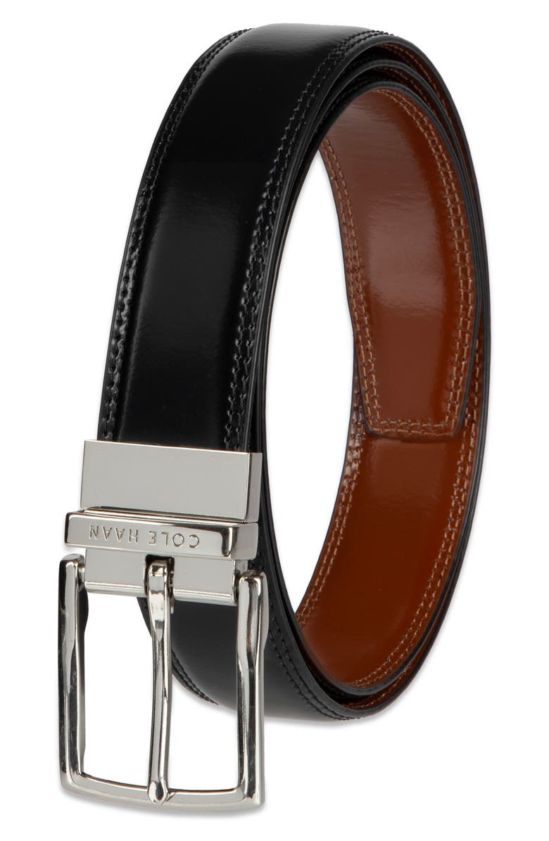 Cole Haan Reversible Leather Belt, Alternate, color, Black/ British Tan