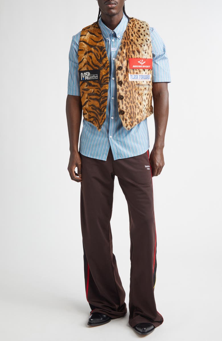 Martine Rose Reversible Waistcoat, Alternate, color, Black/Brown