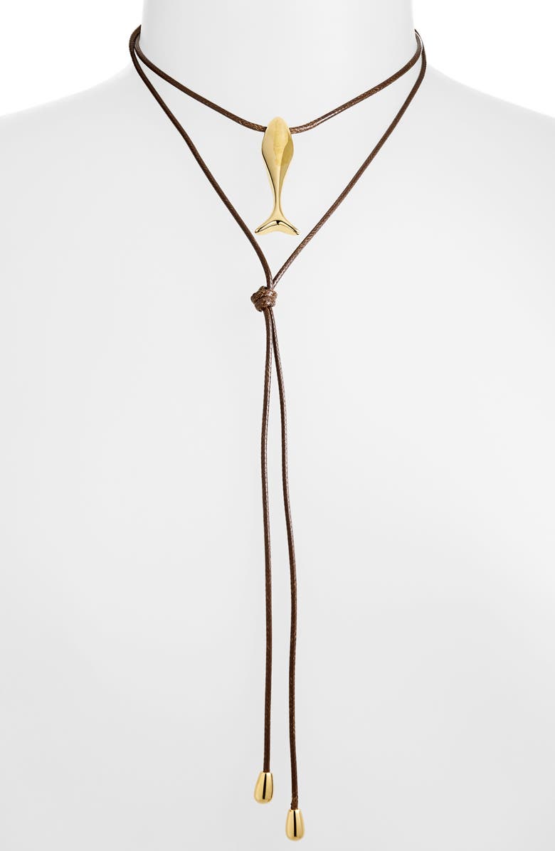 Éliou Minnow Wrap Necklace, Alternate, color, Gold