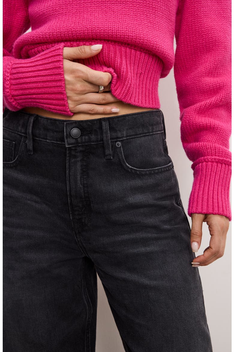 Good Standard Barrel Jeans, Alternate, color, BLACK354