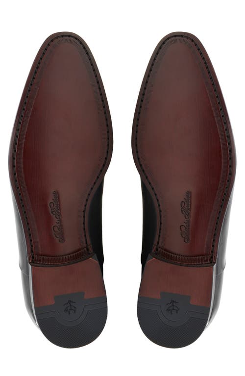Brooks Brothers Pierce Patent Leather Oxford In Black