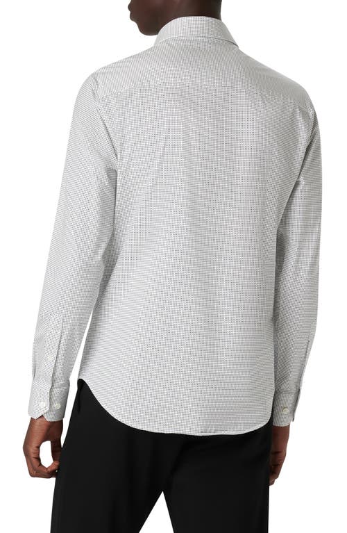 BUGATCHI BUGATCHI JAMES OOOHCOTTON® PIN DOT PRINT BUTTON-UP SHIRT