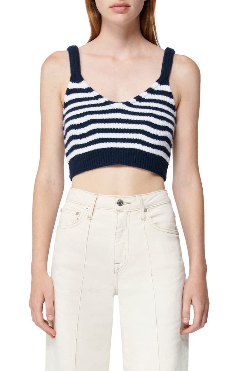 Simkhai Braylee Wool & Cashmere Crop Tank Sweater, Main, color, 
